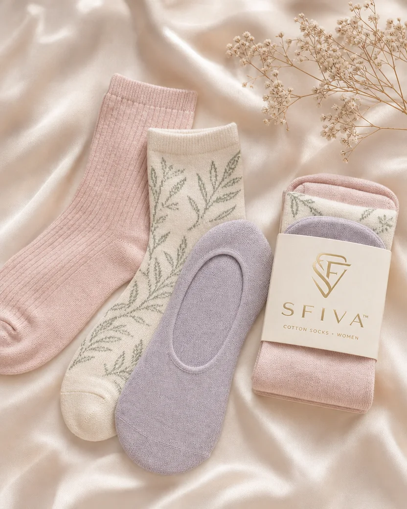 SFIVA Women's Cotton Socks