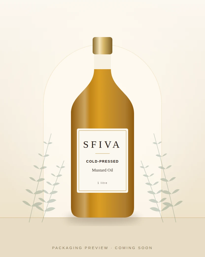 SFIVA Cold-Pressed Mustard Oil