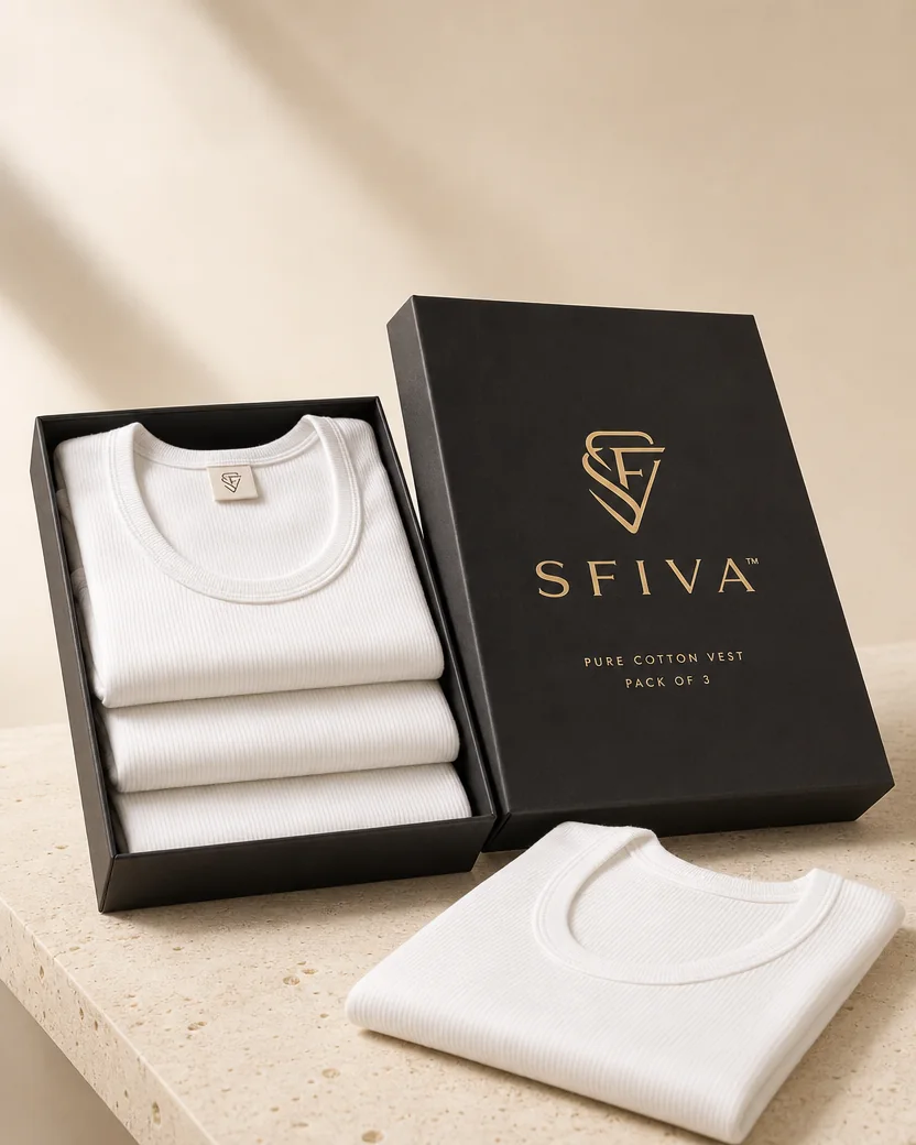 SFIVA Pure Cotton Vest