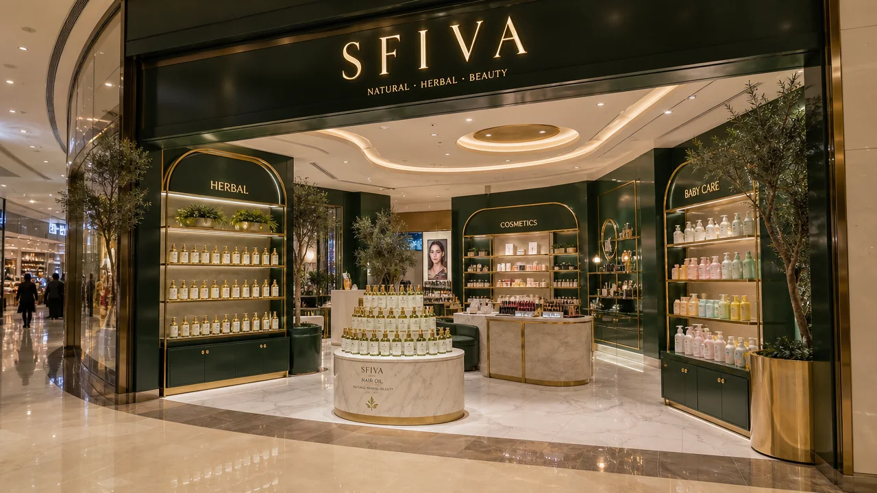 Design concept for the SFIVA boutique in Dubai