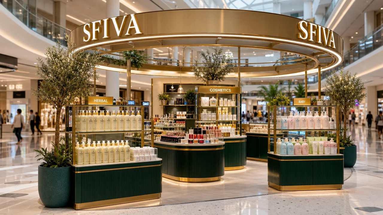 Design concept for the SFIVA boutique in Sharjah